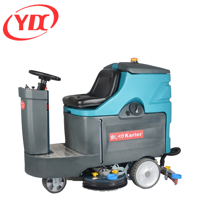 excellent quality high efficiency street road dust cleaning equipment rechargeable airport driving floor sweeper machine