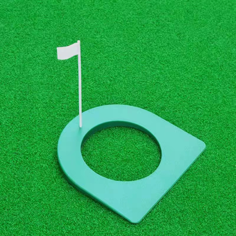 Indoor Plastic Golf Hole Cup Practice Putting Green Flags And Cups