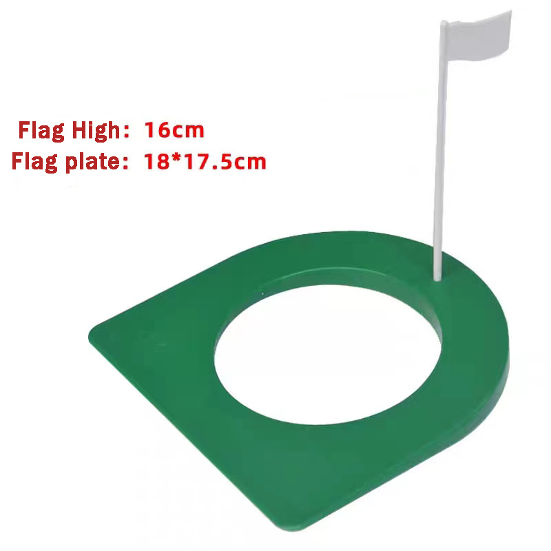 Indoor Plastic Golf Hole Cup Practice Putting Green Flags And Cups