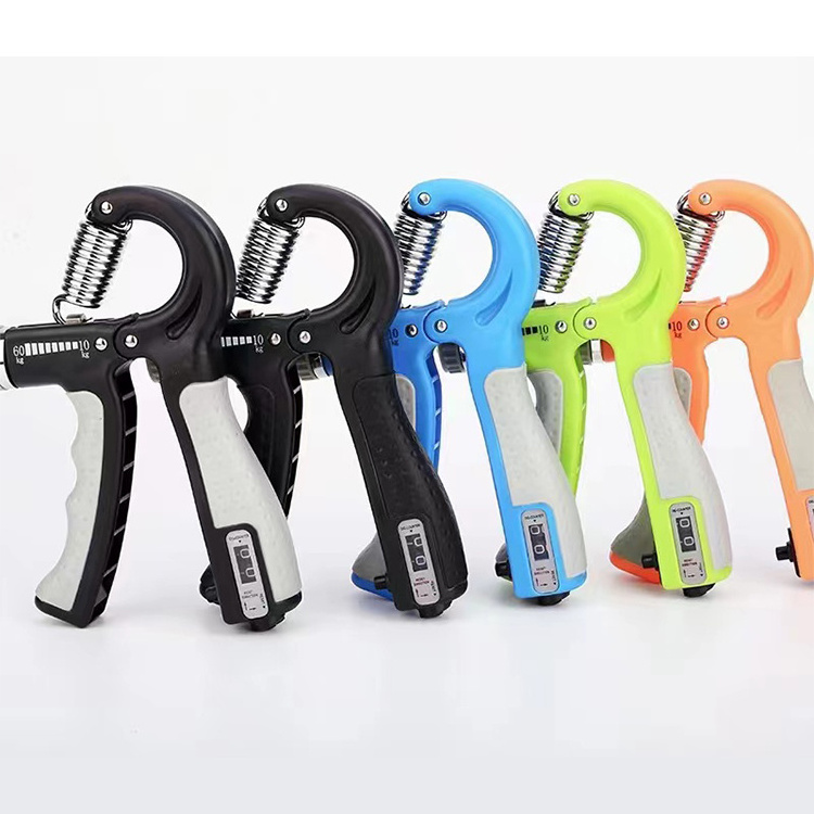 gripper digital counter adjustable R shape exerciser muscle developer Grip Strength Train Strengthen Forearm Exercise Hand Grip