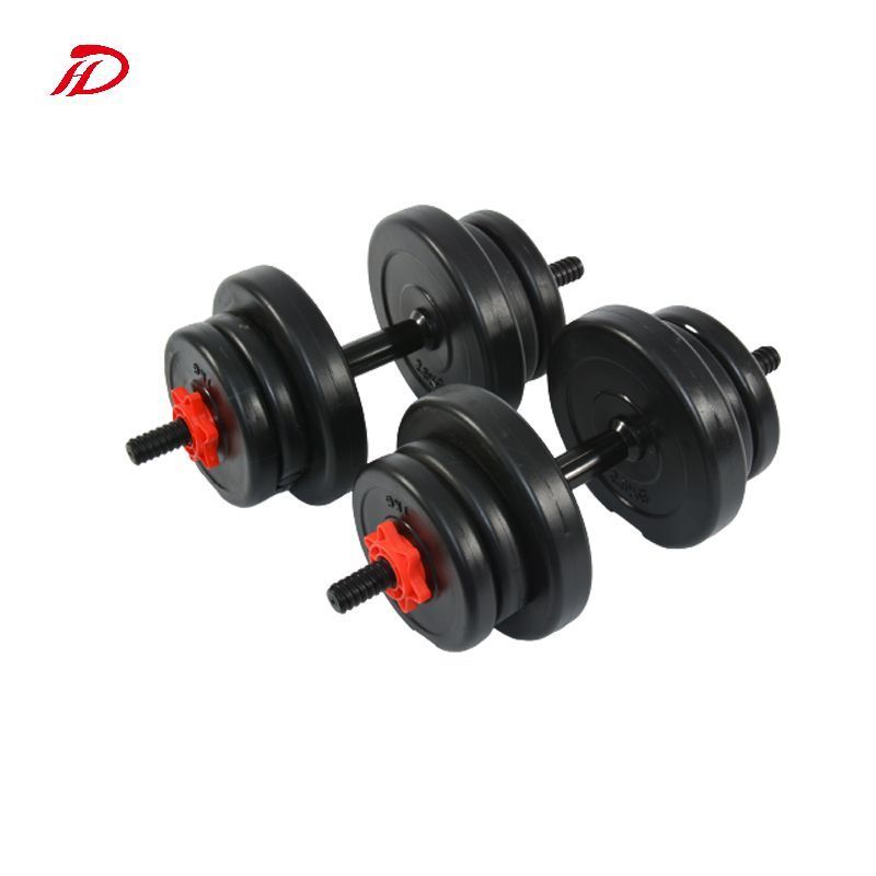 Unique 10kg/20kg Cement Dumbbell Set Adjustable round Ring Shape with Ajustable Knob for Exercise for Men and Women