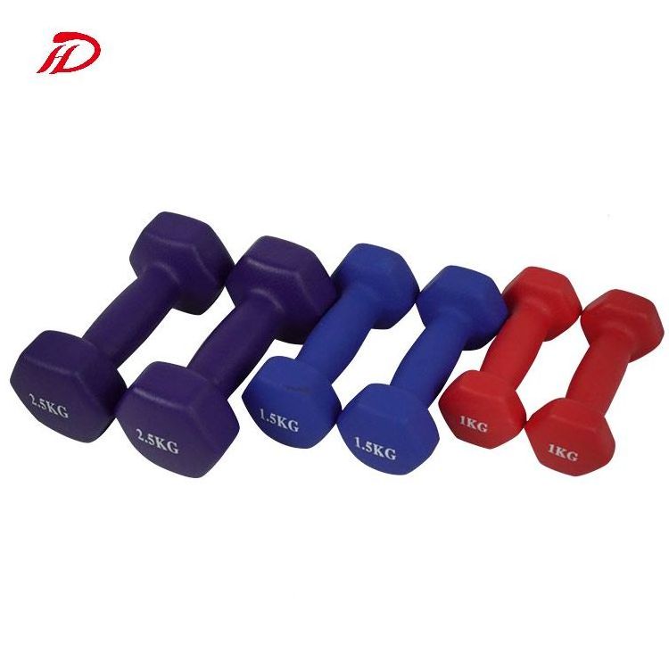 Portable Family Dumbbell Set 1-10kg 1kg Increment Iron Fitness Equipment for Exercise for Men and Women