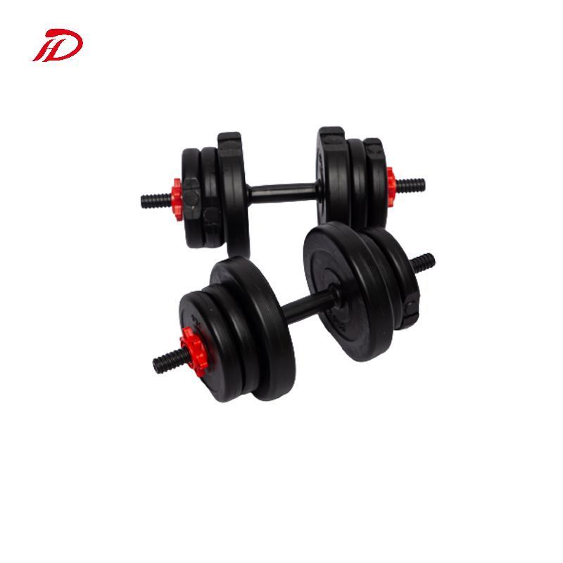 Unique 10kg/20kg Cement Dumbbell Set Adjustable round Ring Shape with Ajustable Knob for Exercise for Men and Women