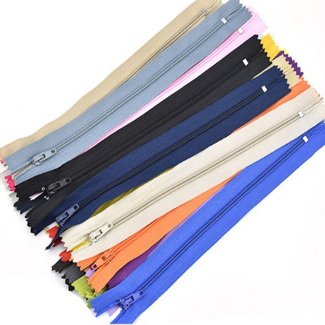 Hengda Zipper Zipper  3# Open End Colorful Custom Invisible Nylon Zipper For Garments Pants And Luggage Bags