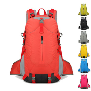 Custom Color Large Capacity Outdoor Waterproof Unisex Travel Rucksack Durable Nylon Multifunction Sport Camping Hiking Backpack