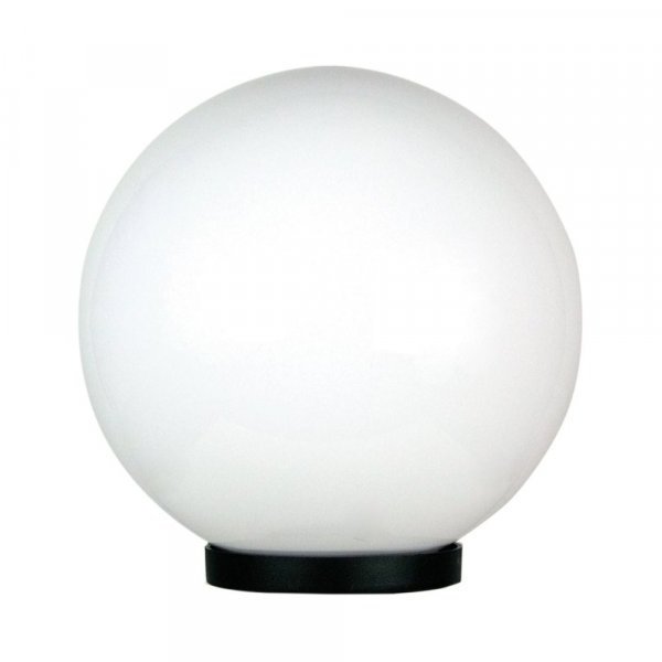 250MM traditional outdoor exterior garden smoke grey sphere round ball cover clear white plastic globe lamp shade