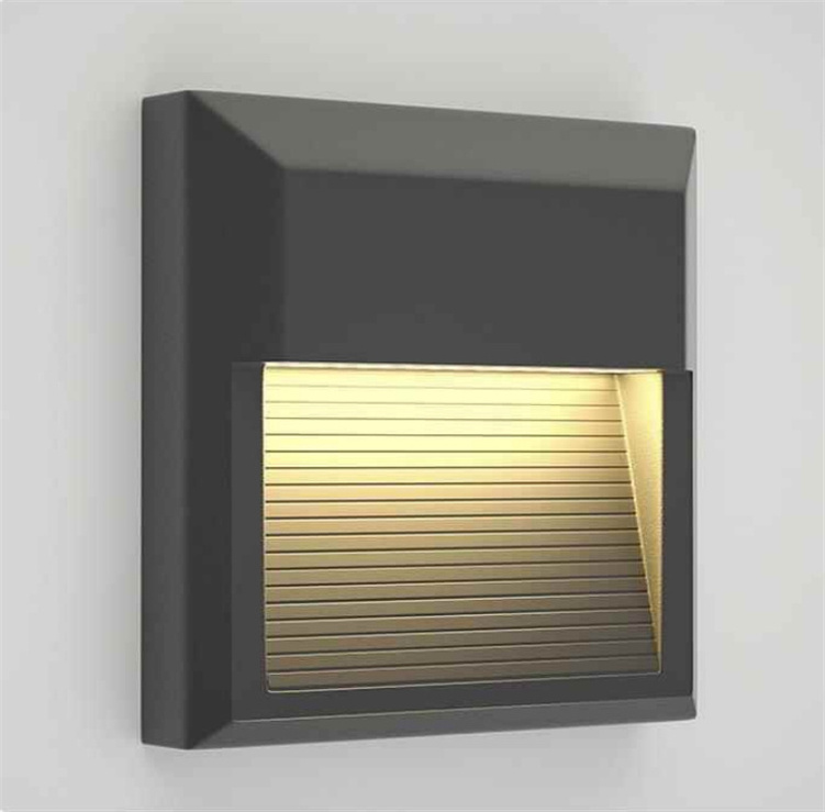 Turkish custom edge stairs step recessed slim mount high bright outside wall light