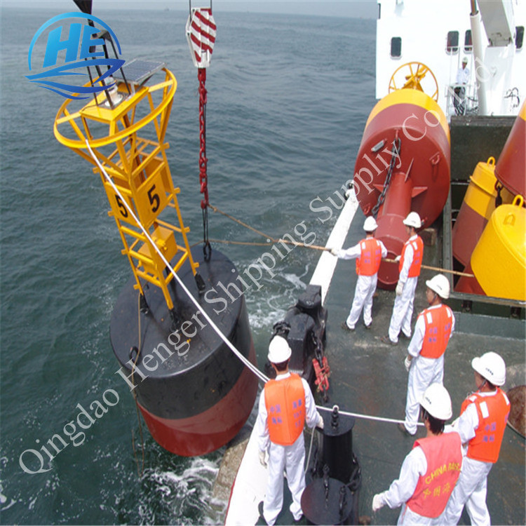 polyethylene steel skirted navigation buoy