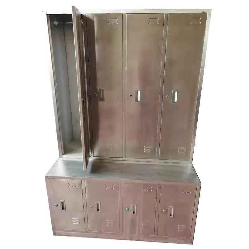 Workshop Changing Room Staff and Worker Clothes Stainless Steel Metal Locker