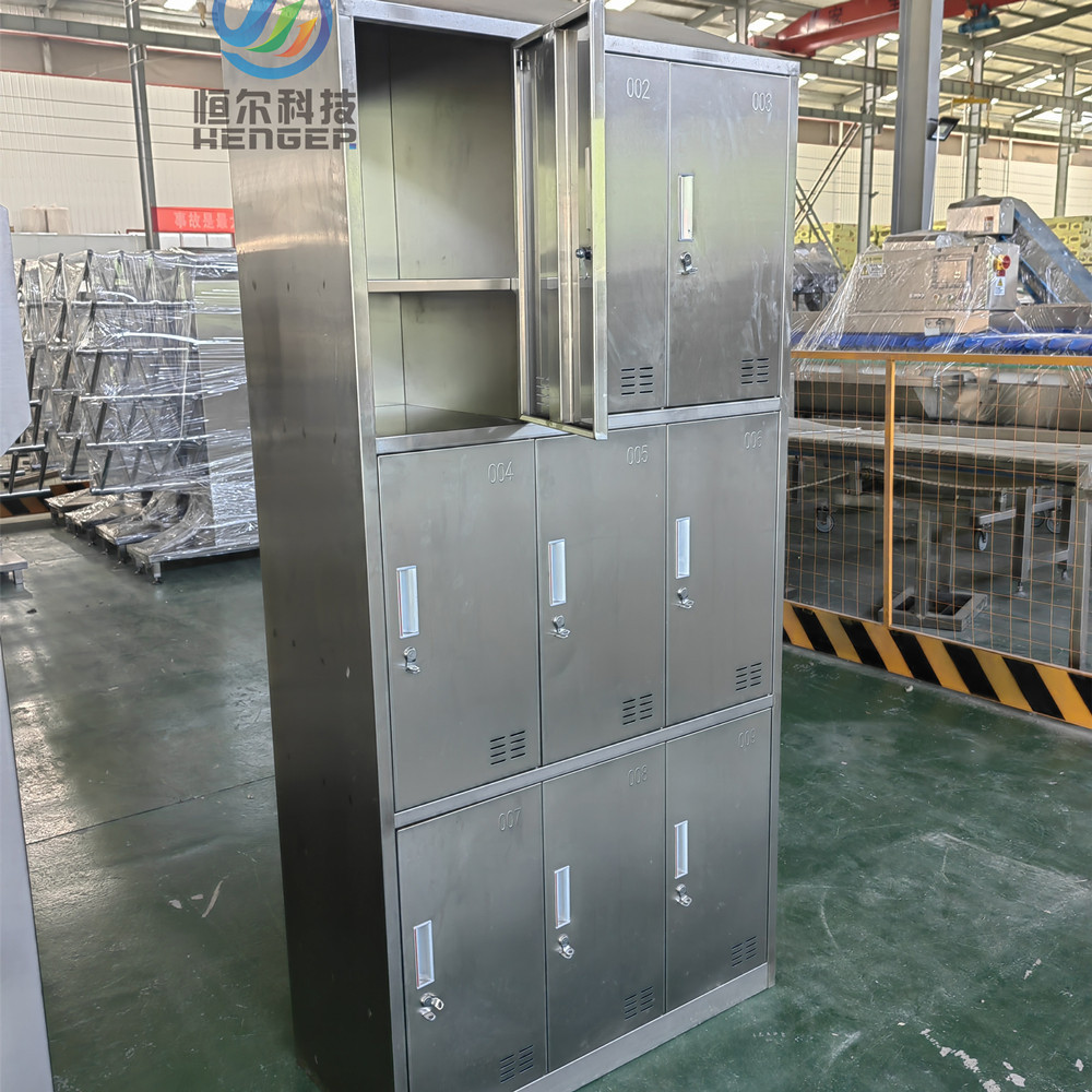 Workshop Changing Room Staff and Worker Clothes Stainless Steel Metal Locker