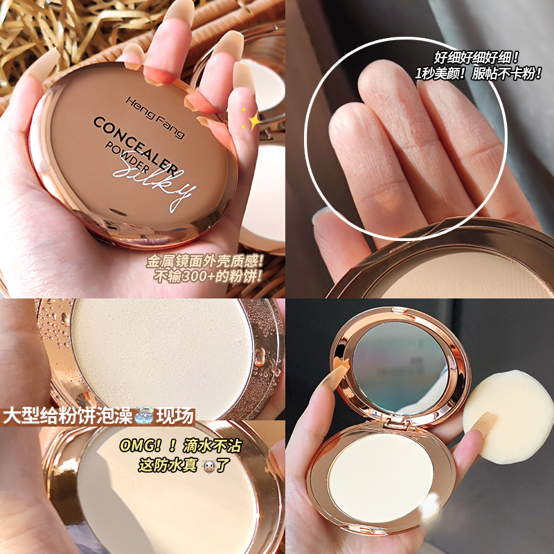 Light Photosensitive Silky Concealer Powder Women Makeup Foundation Private Label