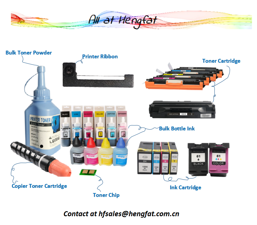 Compatible Laser Toner Cartridge , Ink Cartridge From Direct Factory Hengfat Wholesale Price with Original Quality