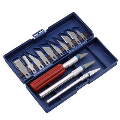 13 Piece set of handmade tools hobby craft knife metal carving knife set for engraving seal paper-cut carving