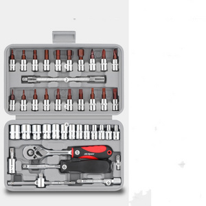 40pcs 1/4" Socket Bit Set and Ratchet Wrench, Quick-Release Ratchet, Spinner Handle