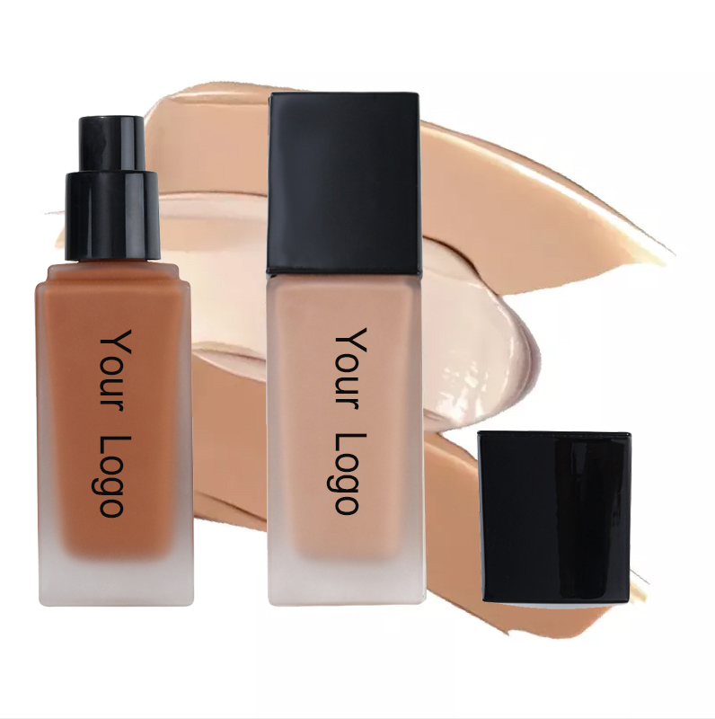 Vegan Waterproof 8 Colors Foundation Liquid Balanced Satin Makeup Foundation Cream Full Coverage Foundation