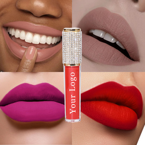 Free Sample Private Label 49 Colors Matte Lipstick Wholesale Waterproof OEM Makeup Vegan Lip Gloss