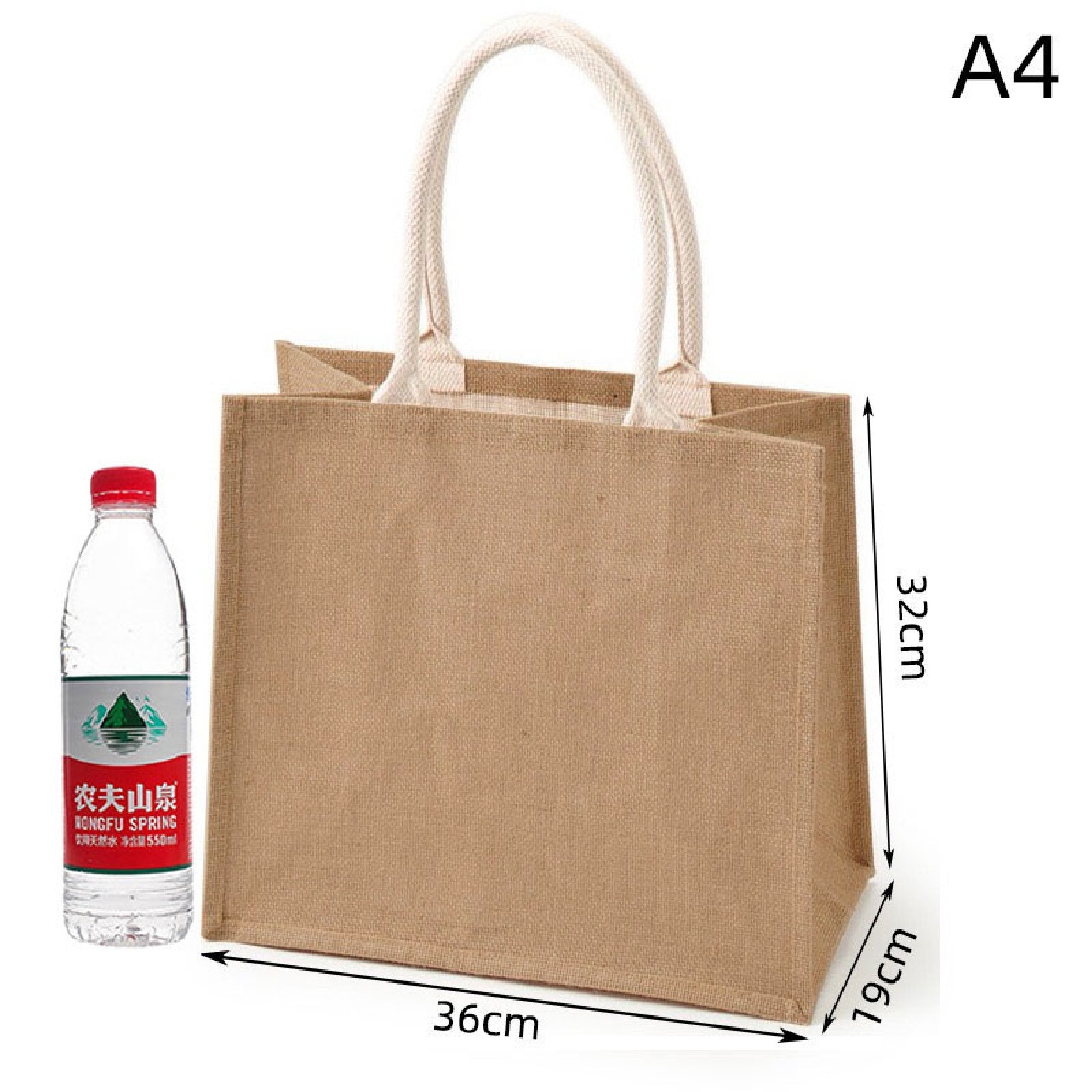 eco friendly shopping bag big capacity Jute tote bags wholesale