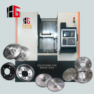 Hengga LYV-L450 Plate flywheel  flat surface cnc grinding machine vertical spindle surface grinder cnc disc brake drum grinder