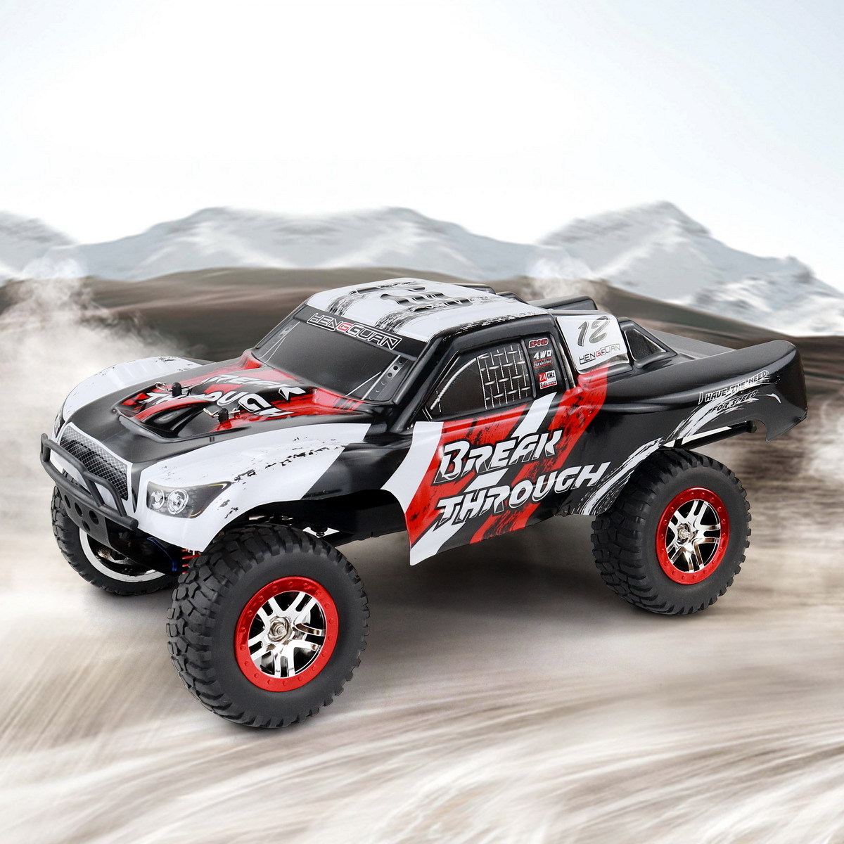 Hengguan HG-101 1/10 scale 2.4G 4 wheel drive HIGH SPEED SHORT-COURSE TRUCK high speed Racing Car RC Vehicle Toys