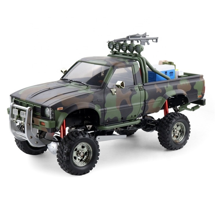 Hengguan/Trasped HG-P417 Camo Green Small Lowrider Pickup Truck RC Car Remote Control Vehicle Off-road Truck