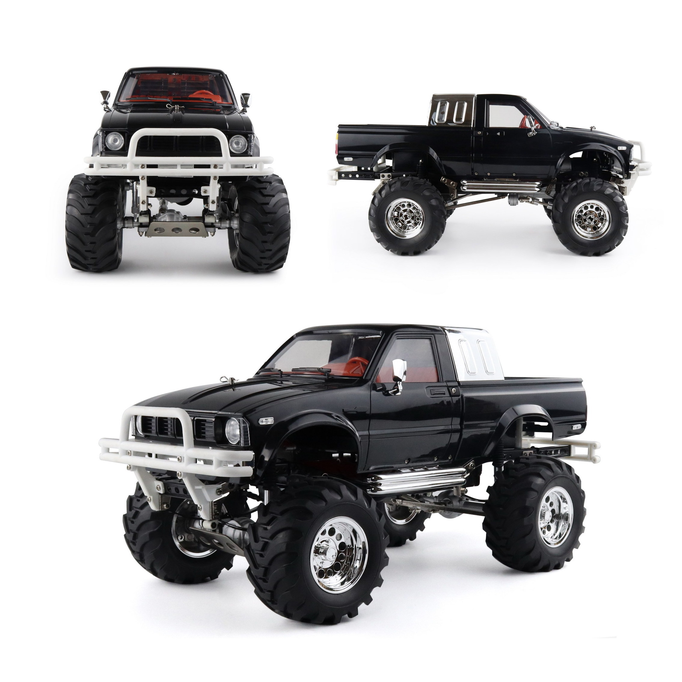 Hengguan TRASPED HG-P407 Black model Radio Control toys battery car Off-road truck RTR PICKUP Truck RC car