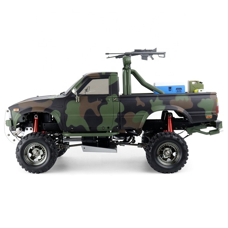 Hengguan/Trasped HG-P417 Camo Green Small Lowrider Pickup Truck RC Car Remote Control Vehicle Off-road Truck