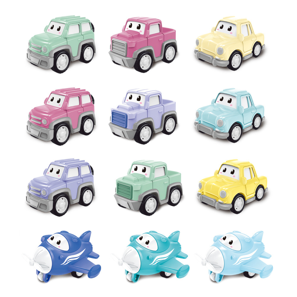 Hot Sale New Toys Kids Mini Car Toys 12PCS Pull Back Car Diecast Toy Vehicles for Children Gifts