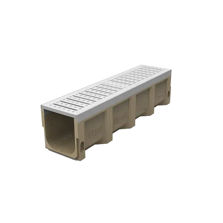 GREENTECH outdoor drainage gutter Resin concrete flexible channel drain