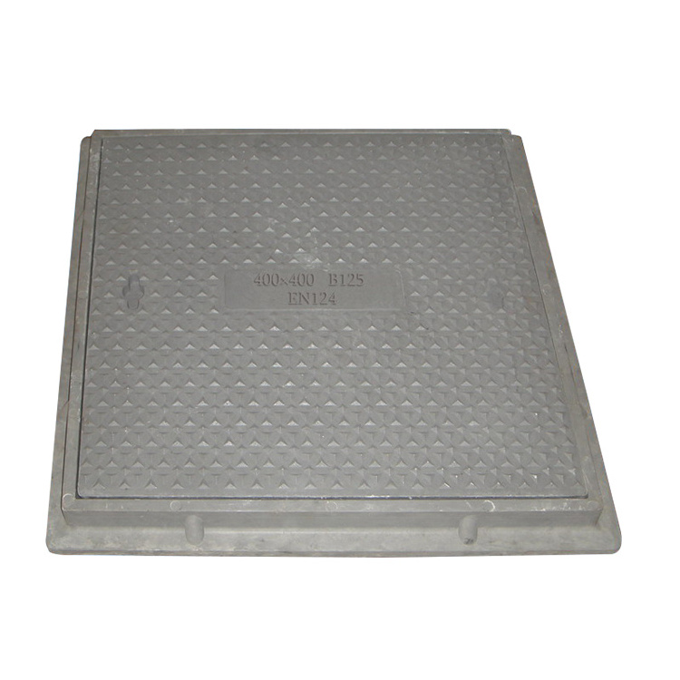 300x300 D400 Checker Plate Rectangular Airtight Key Manhole Cover