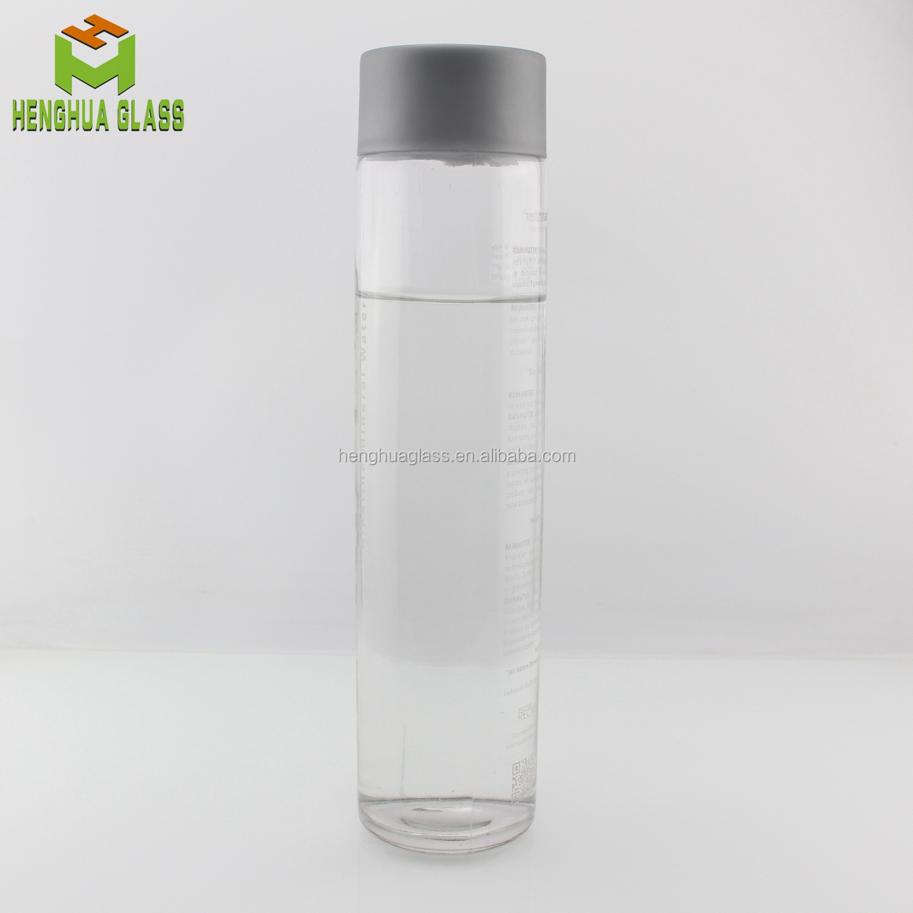 In Stock 750ml 25oz Voss  Water Glass Bottle with Cap 750 ml  Food Grade for Beverage Water Glass Bottle