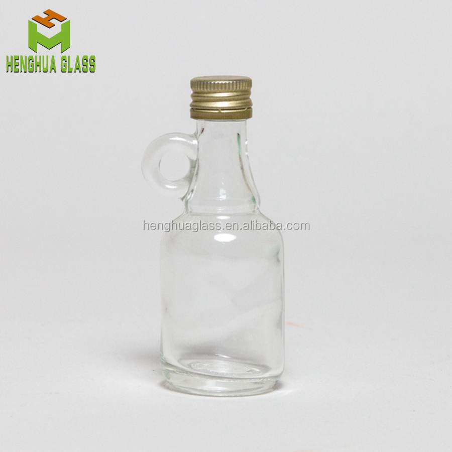 mini 40ml Gallone glass bottle California  wine bottle glass sample liquor bottle for olive oil with handle