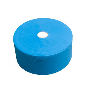 Lightweight SBPP fabric Disposable Nonwoven Caps nonwoven fabric Roll Blue Disposable Non Woven Bouffant Nurse Cap material