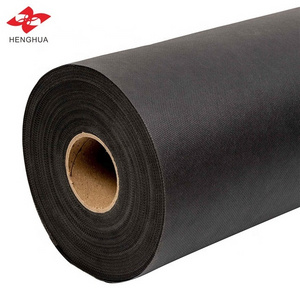 Henghua Recycled Nonwoven Fabric Textile Material 50gsm black pp nonwoven fabric 50gsm white spunbond nonwoven