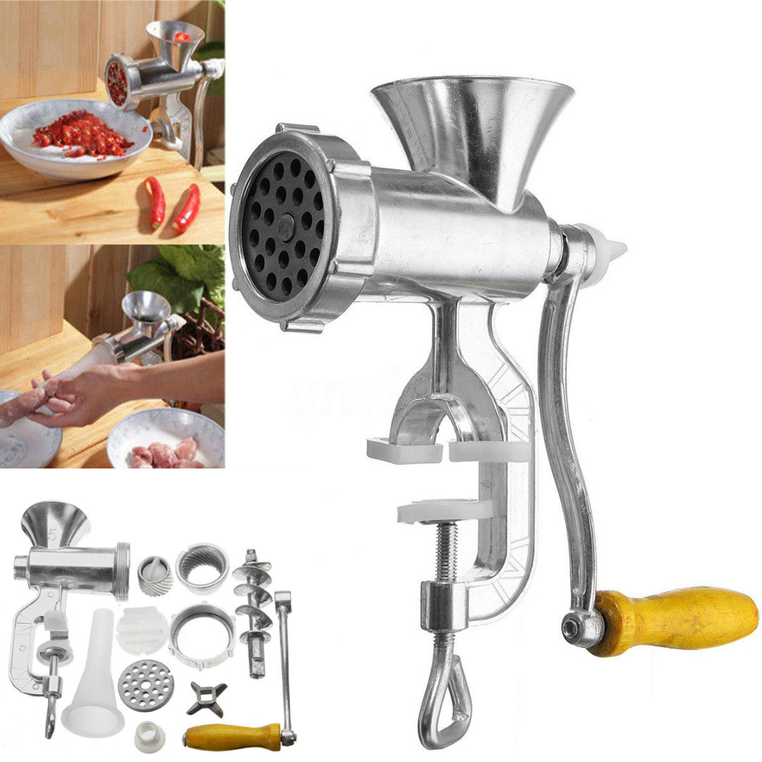 2023 Hot Sale Noodle Dishes Food Mixer Portable Household Stand Manual Meat Grinder Mincer