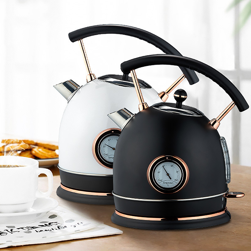 Hot sales  Electric Stainless Steel Temperature Control Retro Electric Kettle