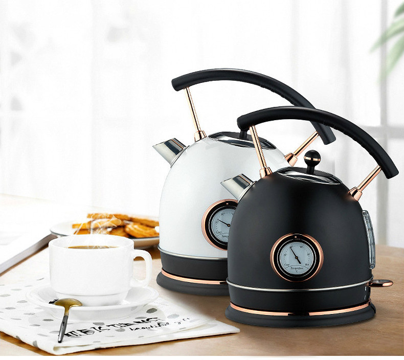 Hot sales  Electric Stainless Steel Temperature Control Retro Electric Kettle