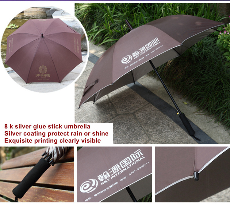 Automatic Open Golf Umbrella Extra Large Oversize Vented Windproof Waterproof Stick Umbrellas for sale