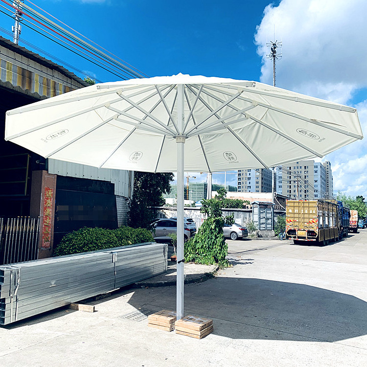 customized big size 4x4m,5x5m,6x6m huge outdoor umbrella beer coffee drink bar parasol telescopic patio umbrella