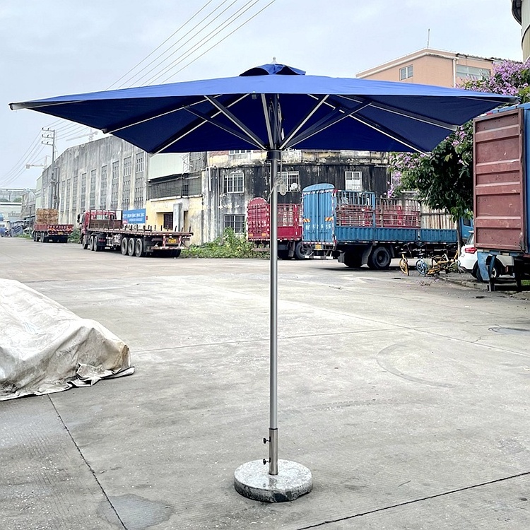 Cheap China Factory Wholesale Big Size Outdoor Parasol & Base White Balinese Parasol Patio Umbrella For Garden Table