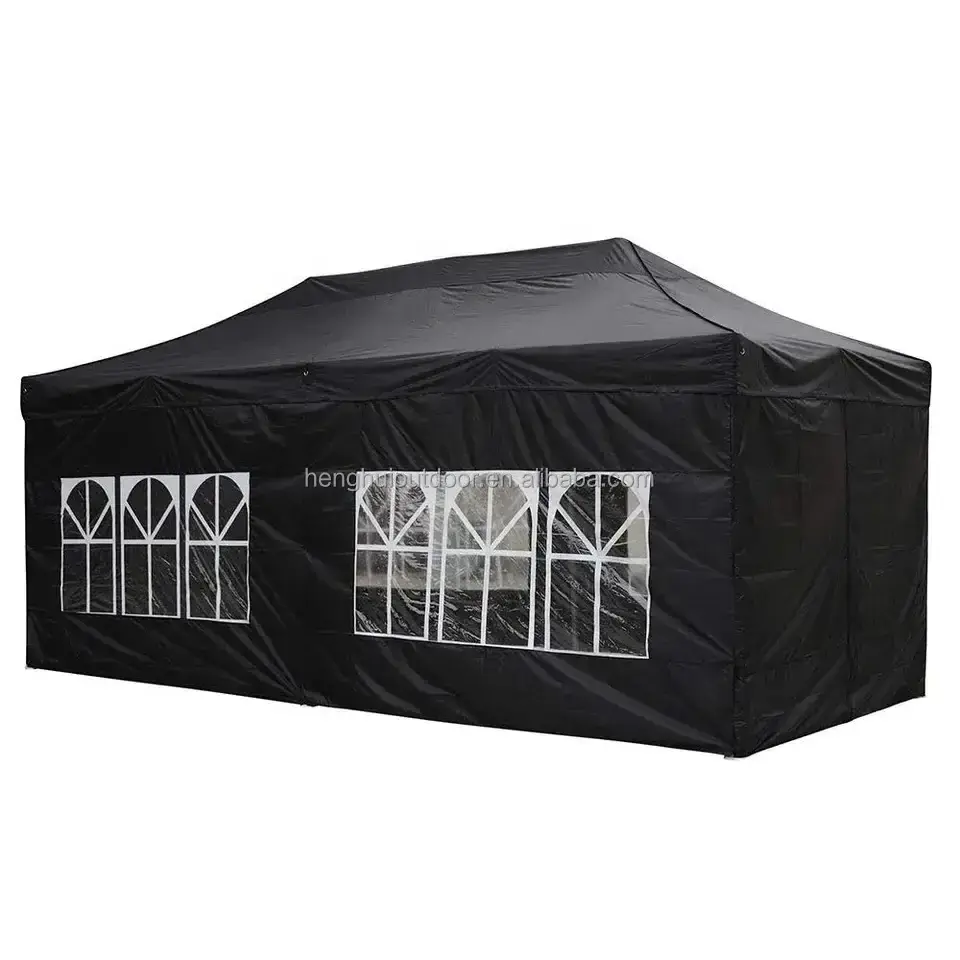 10x10 Pop up Canopy Awning Tent Pop-up Instant Shelters Commercial Portable Canopy  heavy duty 3x6 hexagonal gazebo