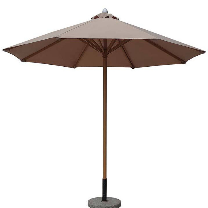 High Quality Beach Restaurant Outdoor Commercial Table Big Size Middle Pole Parasol Umbrellas  Aluminium Patio Umbrella