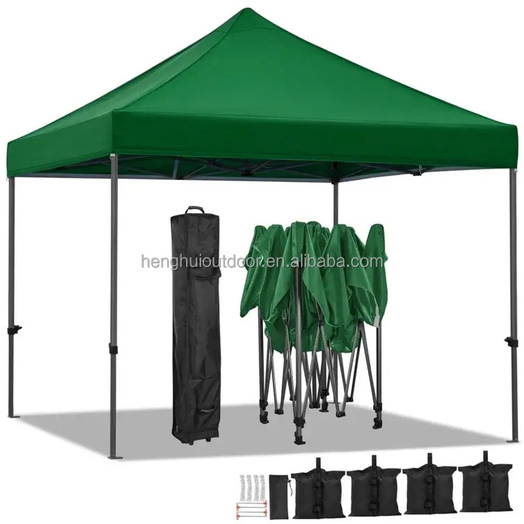 Heavy Duty luxury 3x3m Durable Waterproof Easy Pop up Canopy Tent Garden Parasol Camping Canopy Gazebo Tent for sale