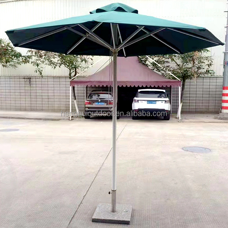 Wholesale straight pole outdoor sun umbrella rain proof sunshade villa garden shop parasols courtyard leisure beach umbrella