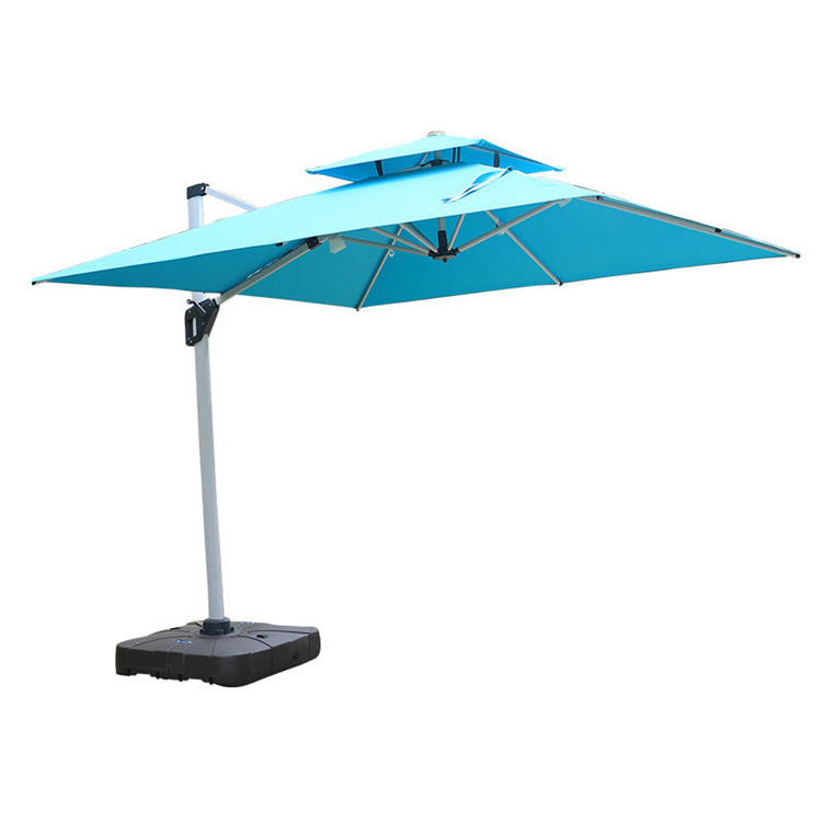 outdoor dining table patio Roman umbrella solar panel aluminium beach umbrellas wholesale traditional balinese parasols