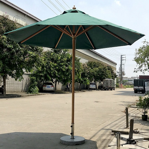 Wholesale heavy duty patio umbrella parasols 10 feet wood color outdoor for restaurant and park