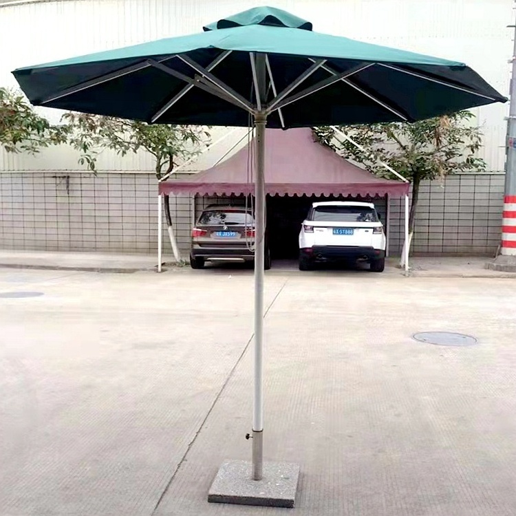 Wholesale heavy duty patio umbrella parasols 10 feet wood color outdoor for restaurant and park