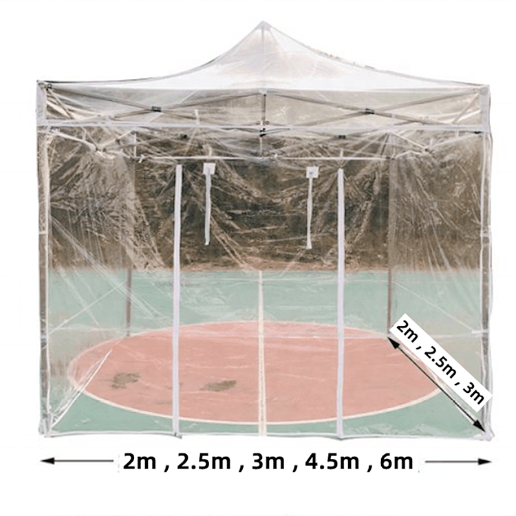 Square 3X3M Outdoor Mini Greenhouse Tent 10x10 Folding Garden Tent With Transparent PVC Roof for sale