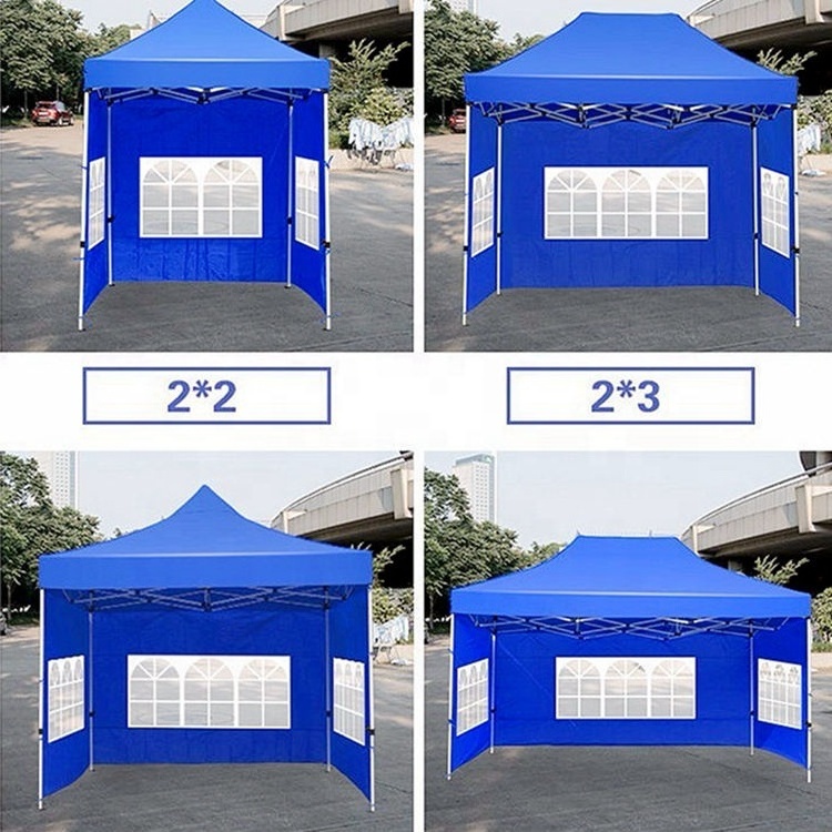 advertising gazebo trade show event custom exhibition folding pop up 10x10 canopy tent with transparent side walls