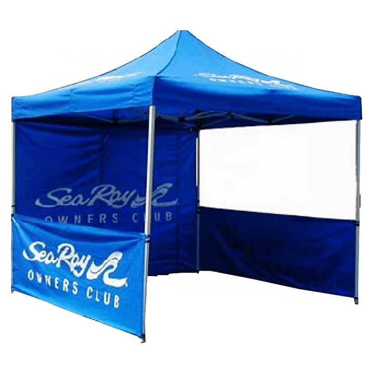 advertising gazebo trade show event custom exhibition folding pop up 10x10 canopy tent with transparent side walls