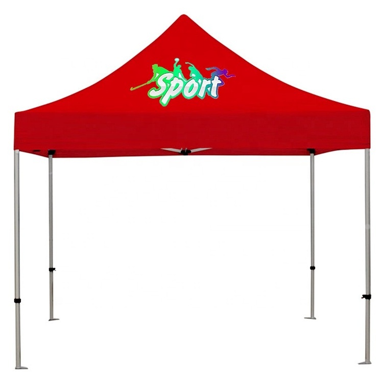 China Tent Oem Manufacturer Customized Folding Gazebo black Canopy Tent With Side Wall Printed Advertising Tent For Big Events